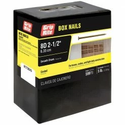 Grip-Rite #11-1/2 x 2-1/2 in. 8-Penny Vinyl-Coated Steel Box Nails (5 lb.-Pack)