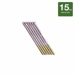 Grip-Rite 1-1/2 in. 15 Gauge Adhesive Bright-Coated DA-Angled Finish Nail (4,000-Per Box) -Hardware Essentials Sales Store grip rite collated finishing nails grda17gl 40 1000