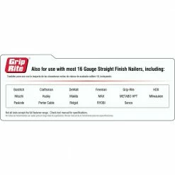 Grip-Rite 1-1/2 in. 16-Gauge Electro-Galvanized Straight Finish Nails (4,000 Per Box) -Hardware Essentials Sales Store grip rite collated finishing nails grf161124m 1f 1000