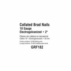 Grip-Rite 2 in. 18-Gauge Brad Nail (5,000-Pack) 9 Grip-Rite 2 in. 18-Gauge Brad Nail (5,000-Pack) -Hardware Essentials Sales Store grip rite collated finishing nails grf182 4f 1000