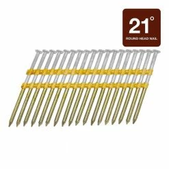 Grip-Rite 3-1/4 in. x 0.131-Gauge Brite Vinyl-Coated Smooth Shank Plastic Framing Nails (1,000 per Box)