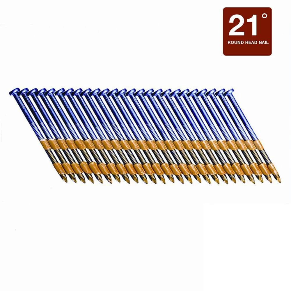 Grip-Rite 2 in. x 0.113-Gauge 21 in. Plastic Exterior Galvanized Round Head Ring Shank Nails (5,000 per Box) 3 Grip-Rite 2 in. x 0.113-Gauge 21 in. Plastic Exterior Galvanized Round Head Ring Shank Nails (5,000 per Box) - Image 3
