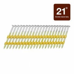 Grip-Rite 2 in. x 0.113-Gauge 21 in. Plastic Exterior Galvanized Round Head Ring Shank Nails (5,000 per Box)