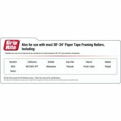 Grip-Rite 3 in. x 0.120 in. Paper Collated Hot-Galvanzied Framing Nails (1,000 per Pack) -Hardware Essentials Sales Store grip rite collated framing nails grp10rhgh1 1f 1000