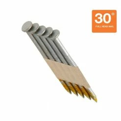 Grip-Rite 3 in. x 0.120 in. Paper Collated Hot-Galvanzied Framing Nails (1,000 per Pack) -Hardware Essentials Sales Store grip rite collated framing nails grp10rhgh1 40 1000
