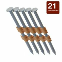 Grip-Rite 2-3/8 in. x 0.120 in. 21-Degree 304 Stainless Steel Ring Shank Nails (2000-Pack)