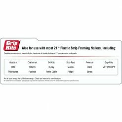 Grip-Rite 2 in. x 0.113-Gauge Plastic Stainless Steel Nails (1,000 per Box) 8 Grip-Rite 2 in. x 0.113-Gauge Plastic Stainless Steel Nails (1,000 per Box) -Hardware Essentials Sales Store grip rite collated framing nails maxc62879 40 1000