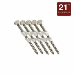 Grip-Rite 3-1/4 in. x 0.131 in. 21-Degree 304 Stainless Steel Spiral Shank Nails (1000-Pack)