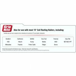 Grip-Rite Grip Rite 1-1/4 in. Smooth Galvanized Coil Roofing Nails (7200-Pack) -Hardware Essentials Sales Store grip rite collated roofing nails grcr3dgal 4f 1000