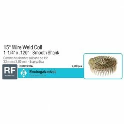 Grip-Rite Grip Rite 1-1/4 in. Smooth Galvanized Coil Roofing Nails (7200-Pack) -Hardware Essentials Sales Store grip rite collated roofing nails grcr3dgal c3 1000