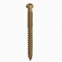 Grip-Rite #9 x 2-1/2 in. Brown Star-Drive Pan-Head Coarse Composite Deck Screw (10 lbs.-Pack) -Hardware Essentials Sales Store grip rite deck screws n212csb10bk 40 1000