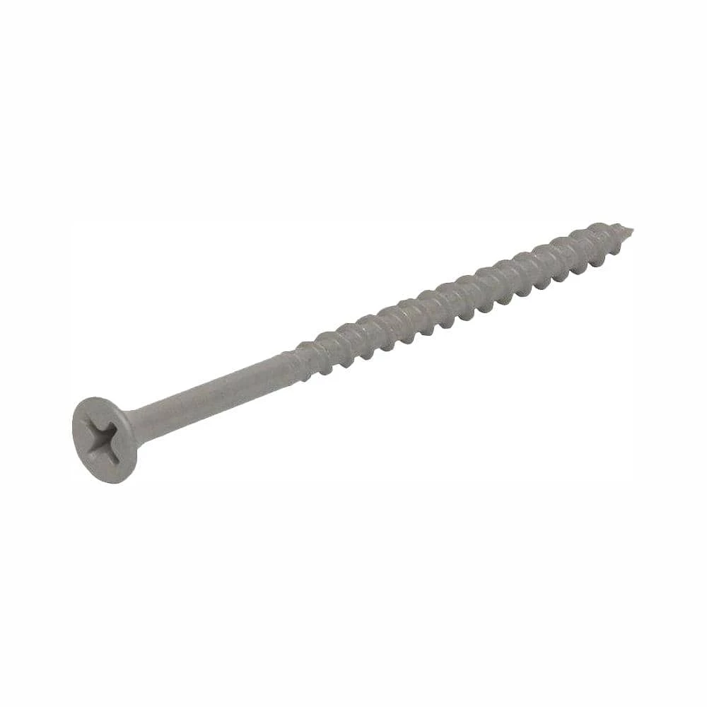 Grip-Rite #8 x 1-1/4 in. Philips Bugle-Head Coarse Thread Sharp Point Polymer Coated Exterior Screw (1 lb./Pack) 6 Grip-Rite #8 x 1-1/4 in. Philips Bugle-Head Coarse Thread Sharp Point Polymer Coated Exterior Screw (1 lb./Pack) - Image 6