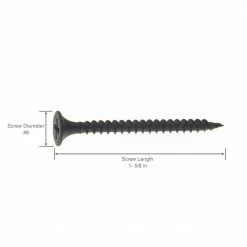 Grip-Rite #6 x 1-5/8 in. Philips Bugle-Head Fine Thread Drywall Screws (5 lb.-Pack) -Hardware Essentials Sales Store grip rite drywall screws 158dws5 40 1000