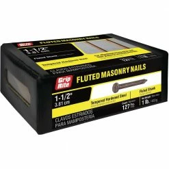 Grip-Rite #9 x 1-1/2 in. Fluted Masonry Nails (1 lb.-Pack)