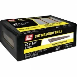 Grip-Rite #10 x 2-1/2 in. 8-Penny Steel Cut Masonry Nails (1 lb.-Pack)