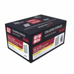 Grip-Rite 1-1/4 in. x 1/4 in. 18-Gauge Electrogalvanized L Style Narrow Crown Staples (5,000 Per Box) 11 Grip-Rite 1-1/4 in. x 1/4 in. 18-Gauge Electrogalvanized L Style Narrow Crown Staples (5,000 Per Box) -Hardware Essentials Sales Store grip rite pneumatic staples grl15 40 1000