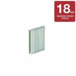 Grip-Rite 1-1/4 in. 18-Gauge 304 Stainless Steel L-Style Narrow Crown Staples (500-Per Box) -Hardware Essentials Sales Store grip rite pneumatic staples maxb64911 40 1000