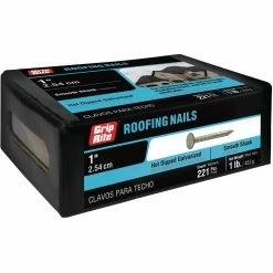 Grip-Rite #11 x 1 in. Hot-Galvanized Steel Roofing Nails (1 lb.-Pack)