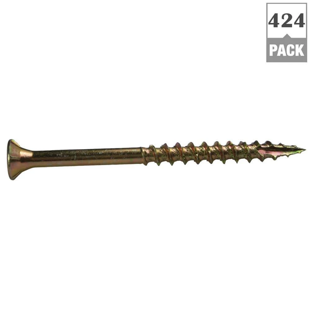 Grip-Rite #9 x 2-1/2 in. Star Drive Bugle-Head Construction Screw (5 lbs./Box) 2 Grip-Rite #9 x 2-1/2 in. Star Drive Bugle-Head Construction Screw (5 lbs./Box) - Image 2