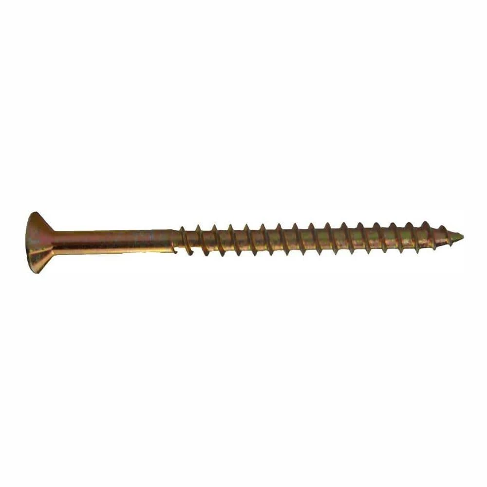 Grip-Rite #8 2-1/2 in. Phillips Bugle-Head Coarse Thread Gold Screws (1 lb./Pack) 5 Grip-Rite #8 2-1/2 in. Phillips Bugle-Head Coarse Thread Gold Screws (1 lb./Pack) - Image 5