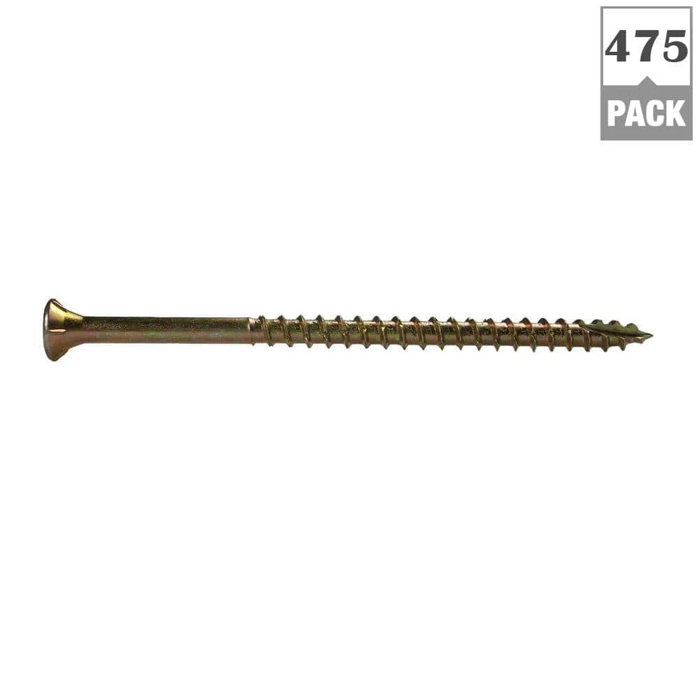 Grip-Rite #10 x 3-1/2 in. Star Drive Bugle-Head Construction Screw (10 lbs./Box) 3 Grip-Rite #10 x 3-1/2 in. Star Drive Bugle-Head Construction Screw (10 lbs./Box) - Image 3