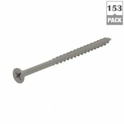Grip-Rite #8x 1-5/8 in. Philips Bugle-Head Coarse Thread Sharp Point Polymer Coated Exterior Screw (1 lb./Pack) -Hardware Essentials Sales Store grip rite wood screws ptn158s1 c3 1000