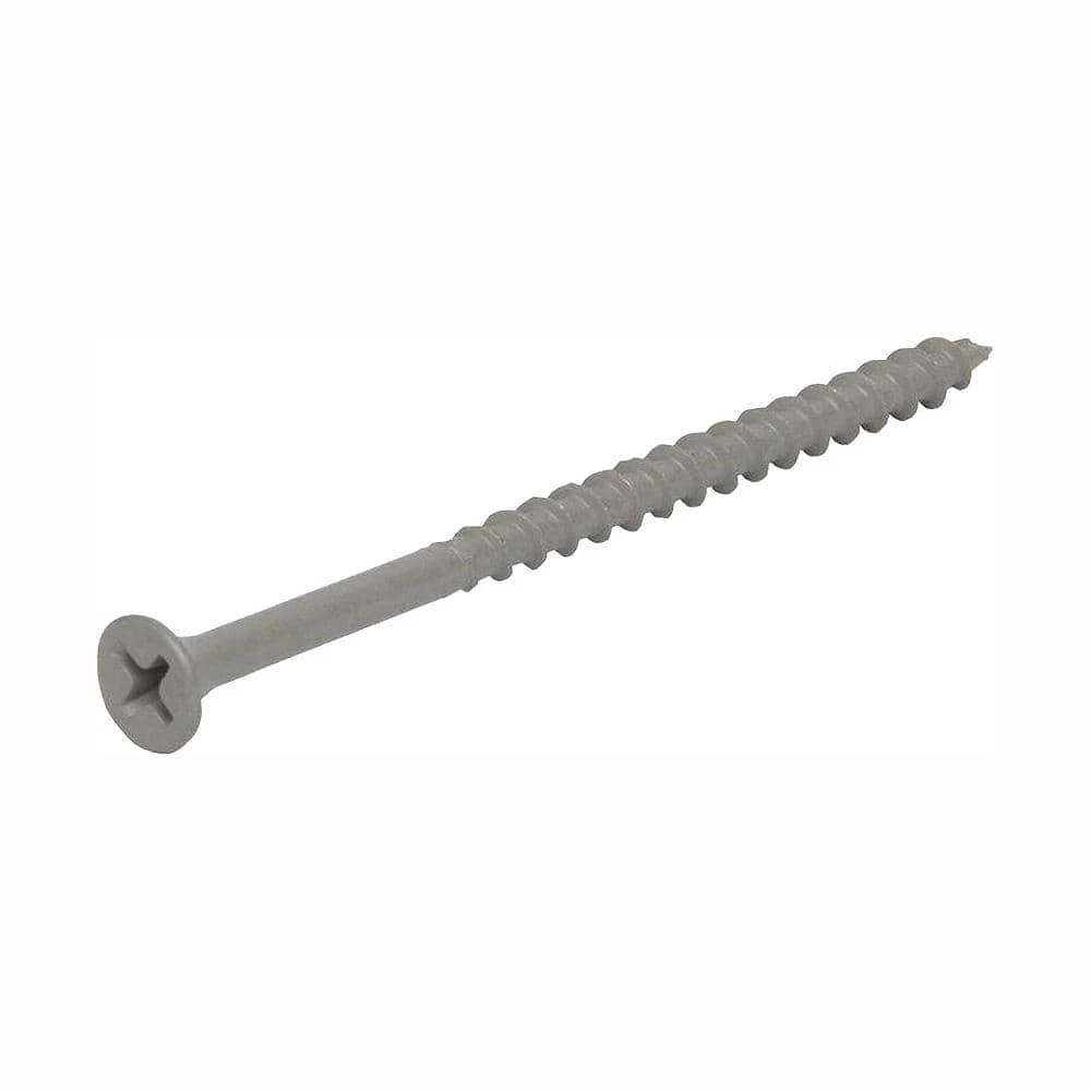 Grip-Rite #8 x 2 in. Phillips Bugle-Head Coarse Thread Sharp Point Polymer Coated Exterior Screws (1 lb./Pack) 6 Grip-Rite #8 x 2 in. Phillips Bugle-Head Coarse Thread Sharp Point Polymer Coated Exterior Screws (1 lb./Pack) - Image 6