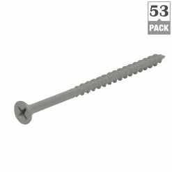 Grip-Rite #10 x 3-1/2 in. Philips Bugle-Head Coarse Thread Sharp Point Polymer Coated Exterior Screw (1lb - Pack) 10 Grip-Rite #10 x 3-1/2 in. Philips Bugle-Head Coarse Thread Sharp Point Polymer Coated Exterior Screw (1lb - Pack) -Hardware Essentials Sales Store grip rite wood screws ptn312s1 a0 1000