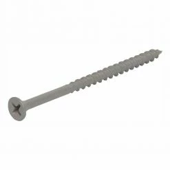 Grip-Rite #8 x 3 in. Philips Bugle-Head Coarse Thread Sharp Point Polymer Coated Exterior Screws (25 lbs./Pack)
