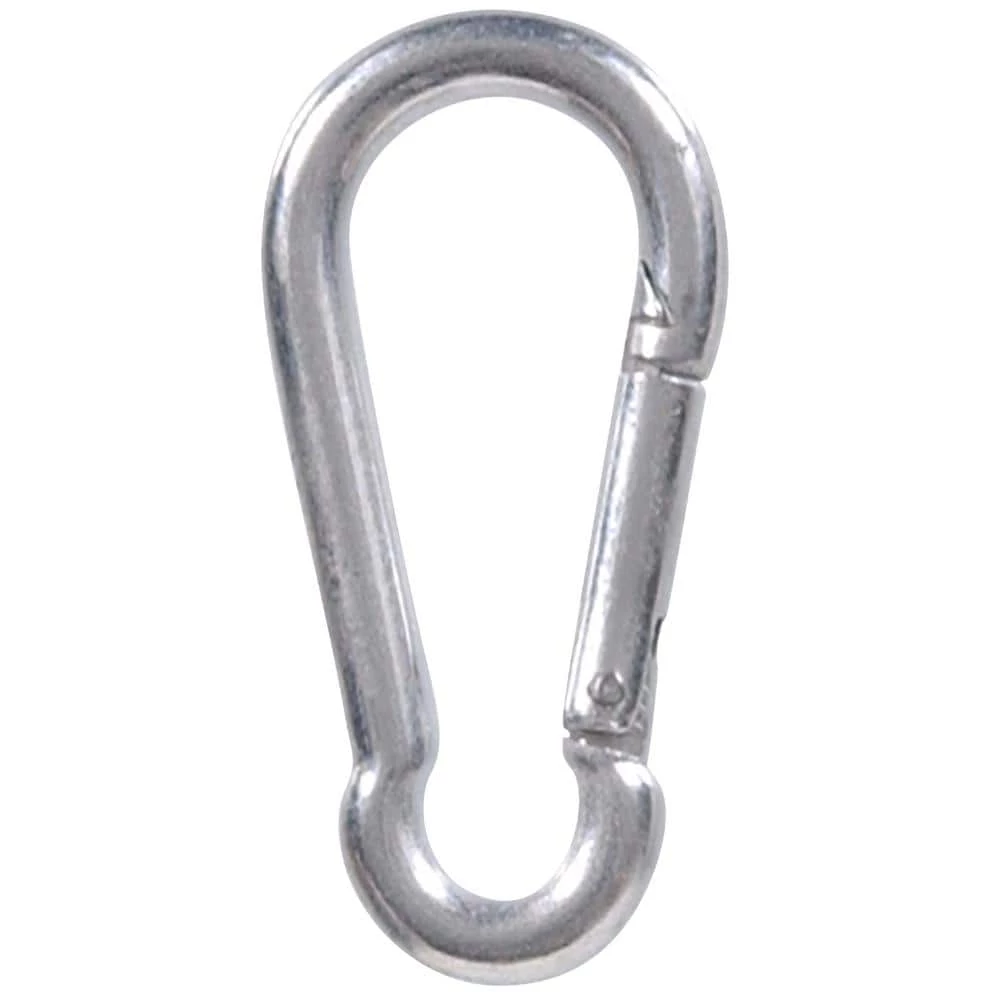 Hardware Essentials 1/4 in. Opening x 2 in. Length Zinc-Plated Safety Spring Snap Link (10-Pack) 2 Hardware Essentials 1/4 in. Opening x 2 in. Length Zinc-Plated Safety Spring Snap Link (10-Pack) - Image 2