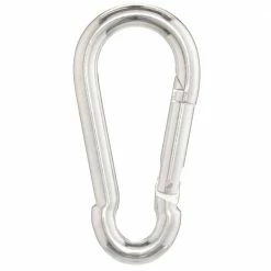 Hardware Essentials 1/2 in. Opening x 3-5/8 in. Length Zinc-Plated Safety Spring Snap Link (10-Pack) -Hardware Essentials Sales Store hardware essentials carabiners 321658 0 40 1000