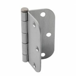 Hardware Essentials 3-1/2 in. Satin Chrome Residential Door Hinge with 5/8 in. Round Corner Removable Pin Full Mortise (9-Pack) -Hardware Essentials Sales Store hardware essentials door hinges 852803 0 a0 1000