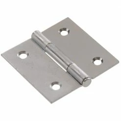 Hardware Essentials 2 in. Zinc Plated General Purpose Broad Hinge with Removable Pin (5-Pack)