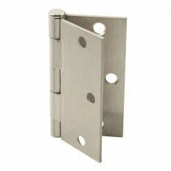 Hardware Essentials 3-1/2 in. Satin Nickel Residential Door Hinge with Square Corner Removable Pin Full Mortise (9-Pack) -Hardware Essentials Sales Store hardware essentials door hinges 852828 0 40 1000