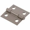 Hardware Essentials 1-1/2 in. Stainless Steel Residential Door Hinge (6-Pack)