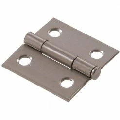 Hardware Essentials 1-1/2 in. Stainless Steel Residential Door Hinge (6-Pack)