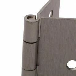 Hardware Essentials 4 in. Satin Nickel Residential Door Hinge with 1/4 in. Round Corner Removable Pin Full Mortise (18-Pack) -Hardware Essentials Sales Store hardware essentials door hinges 852858 0 40 1000