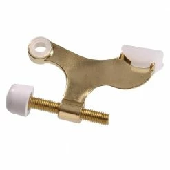 Hardware Essentials Brass Hinge Pin Door Stop for Hollow Core Doors (5-Pack)
