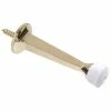 Hardware Essentials 3 in. Brass Square Rigid Door Stop (10-Pack)