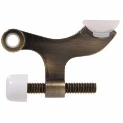 Hardware Essentials Antique Brass Hinge Pin Door Stop for Hollow Core Doors (5-Pack)