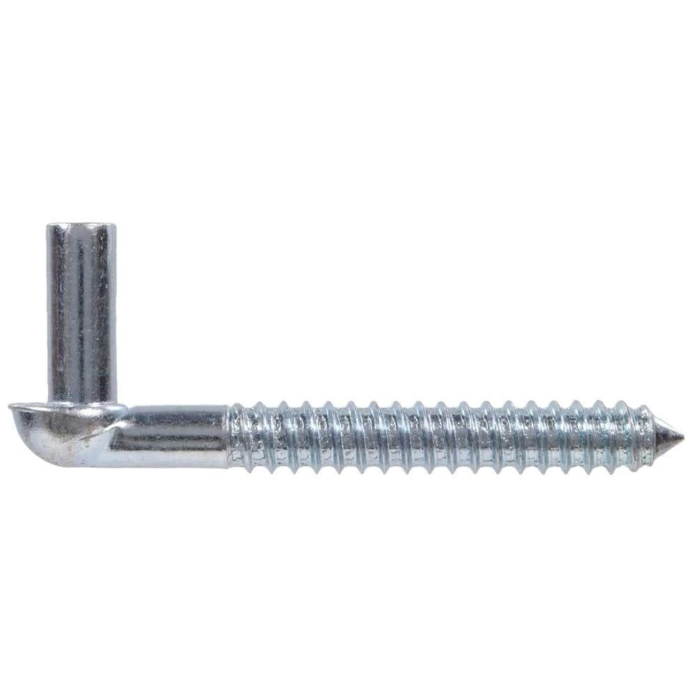 Hardware Essentials 5/8 x 5 in. Gate Screw Hook in Zinc-Plated (5-Pack) 1 Hardware Essentials 5/8 x 5 in. Gate Screw Hook in Zinc-Plated (5-Pack)