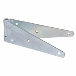 Hardware Essentials 10 in. Zinc-Plated Heavy Strap Hinge (5-Pack)