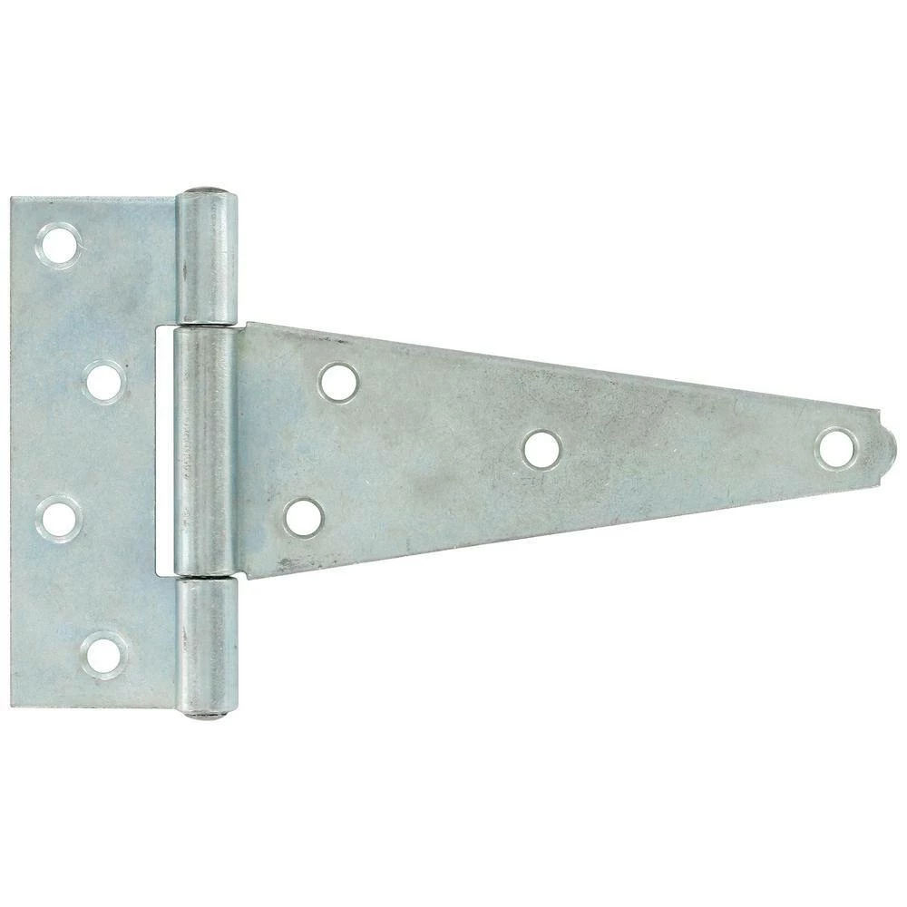 Hardware Essentials 6 in. Heavy T-Hinge in Zinc-Plated (5-Pack) 2 Hardware Essentials 6 in. Heavy T-Hinge in Zinc-Plated (5-Pack) - Image 2