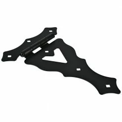 Hardware Essentials 10 in. Black Heavy Duty Ornamental T-Hinge (4-Pack) -Hardware Essentials Sales Store hardware essentials fence gate hinges 852535 40 1000