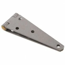 Hardware Essentials 4 in. Heavy Strap Hinge in Galvanized (5-Pack)