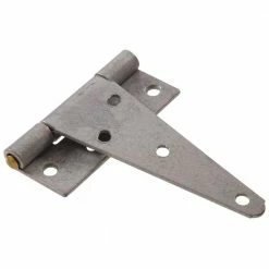 Hardware Essentials 4 in. Heavy T-Hinge in Galvanized (5-Pack)