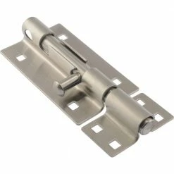 Hardware Essentials 5 in. Stainless Steel Extra Heavy Gate Barrel Bolt (2-Pack)