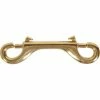 Hardware Essentials 4-1/2 in. Solid Brass Double Ended Bolt Snap (10-Pack)