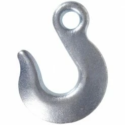 Hardware Essentials 5/16 in. Zinc-Plated Forged Steel Chain Hook with Grade 43 in Eye Type Slip Hook (5-Pack)