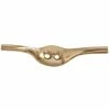 Hardware Essentials 3-3/4 in. Rope Cleat in Solid Brass (10-Pack)